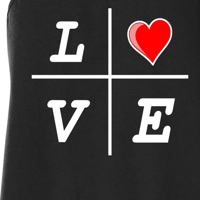 Love Cross Classic  Logo Women's Racerback Tank