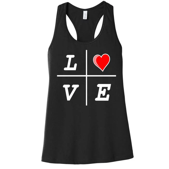 Love Cross Classic  Logo Women's Racerback Tank