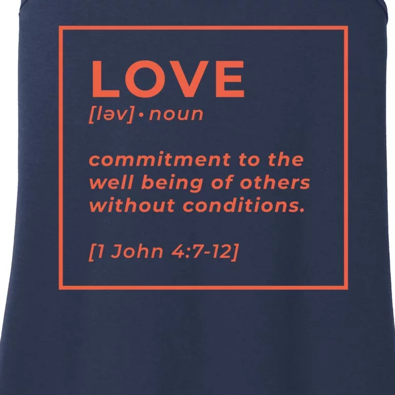 Love Definition John 4:7-12 Ladies Essential Tank