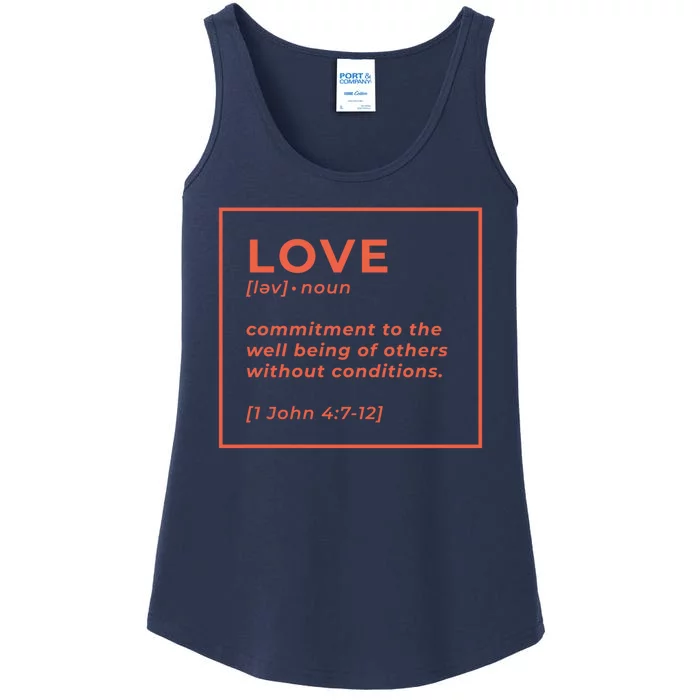 Love Definition John 4:7-12 Ladies Essential Tank