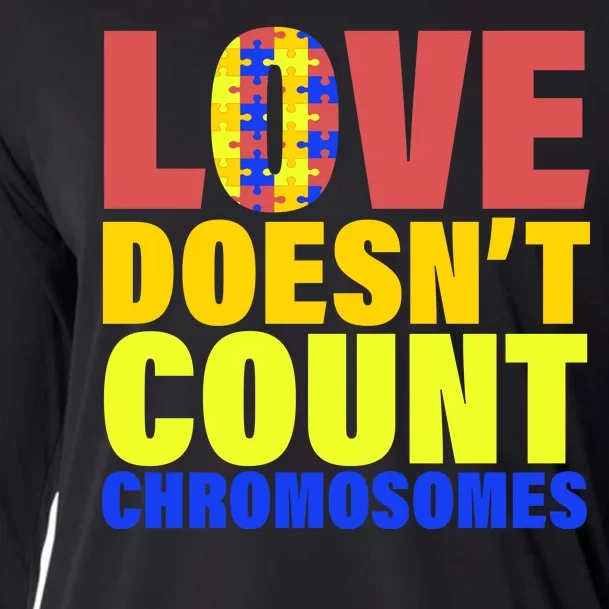 Love Doesn't Count Chromosomes Down Syndrome Cooling Performance Long Sleeve Crew