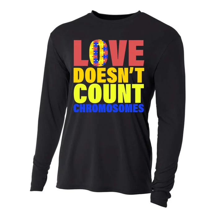 Love Doesn't Count Chromosomes Down Syndrome Cooling Performance Long Sleeve Crew