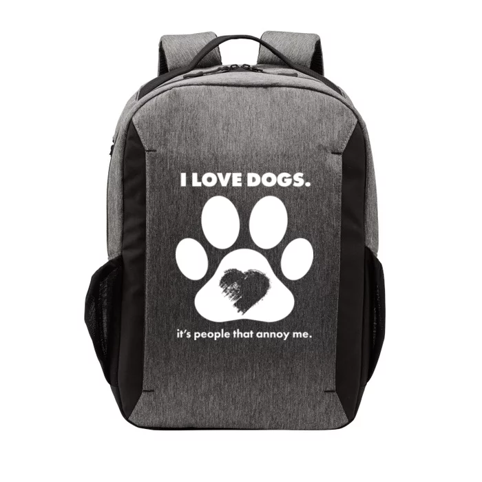 Love Dogs Hate People Vector Backpack