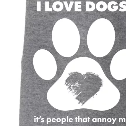 Love Dogs Hate People Doggie 3-End Fleece Hoodie