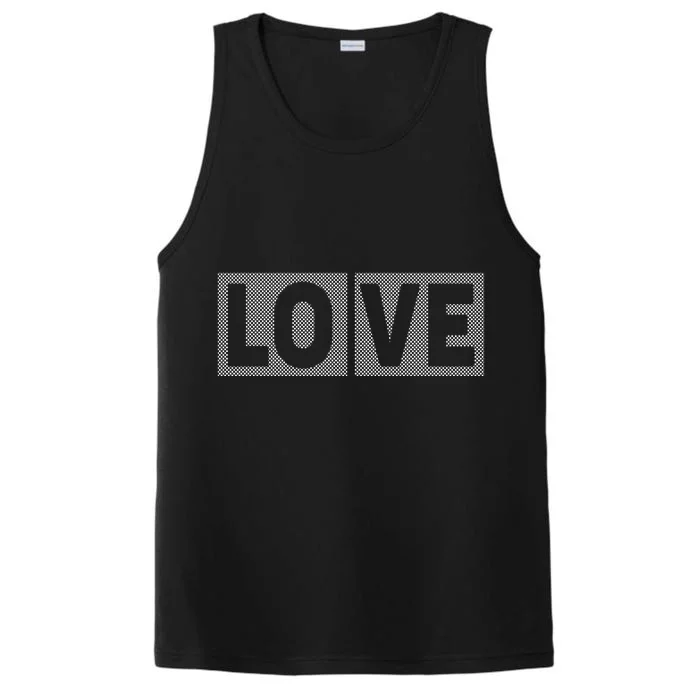 Love Dot Pattern Performance Tank