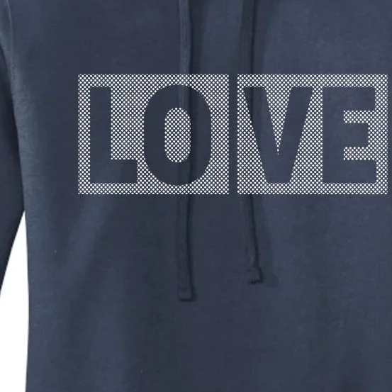 Love Dot Pattern Women's Pullover Hoodie