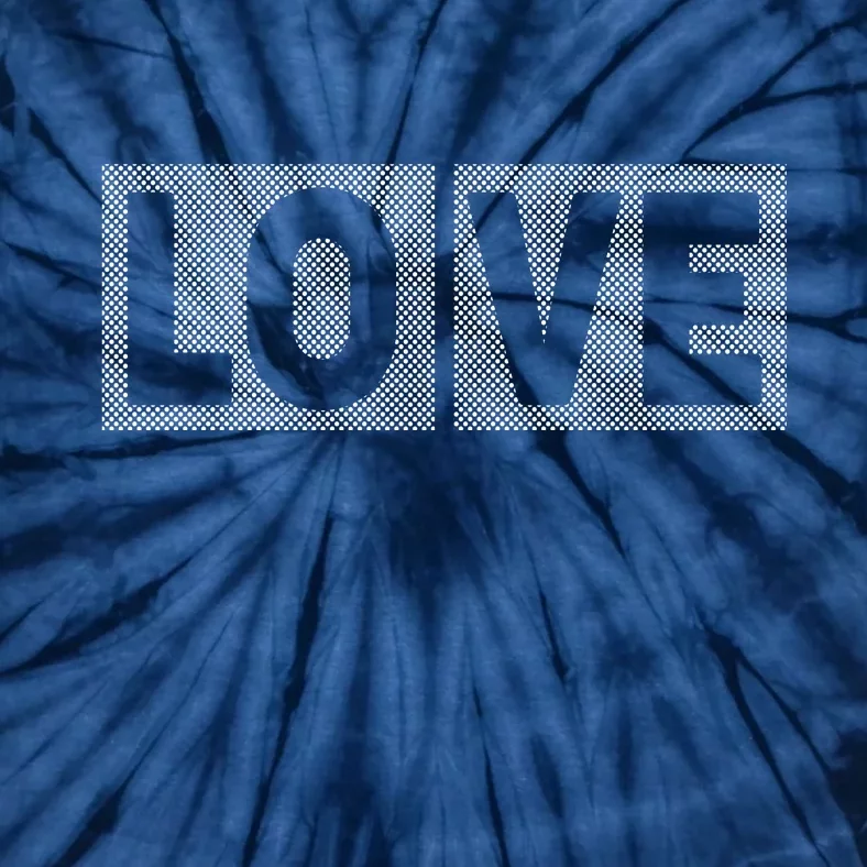 Love Dot Pattern Tie-Dye T-Shirt