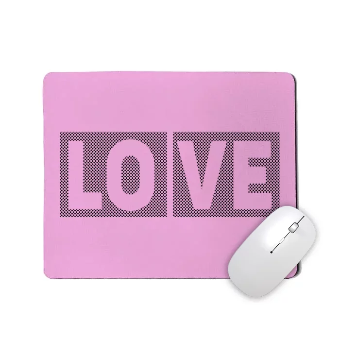 Love Dot Pattern Mousepad