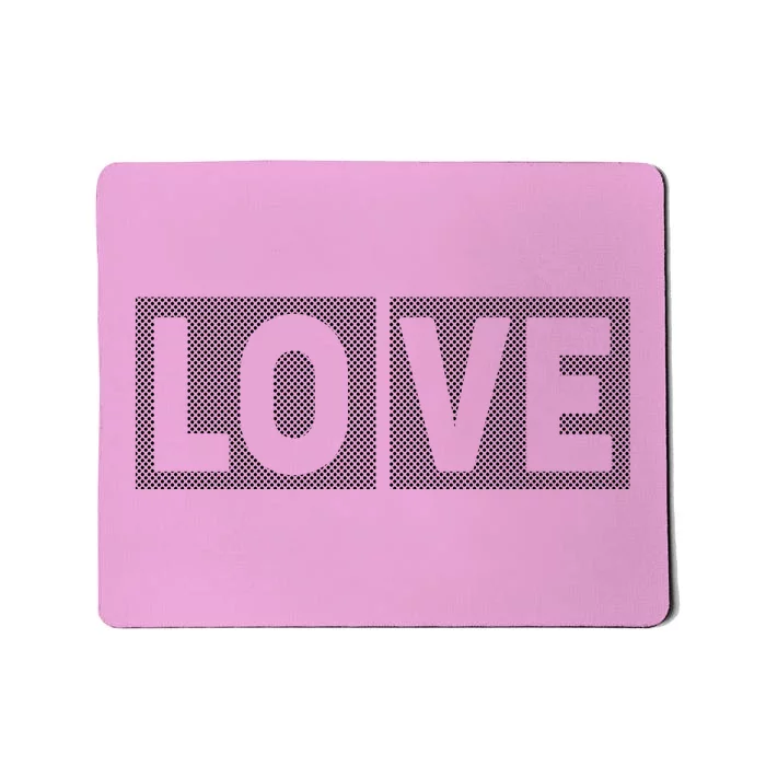 Love Dot Pattern Mousepad