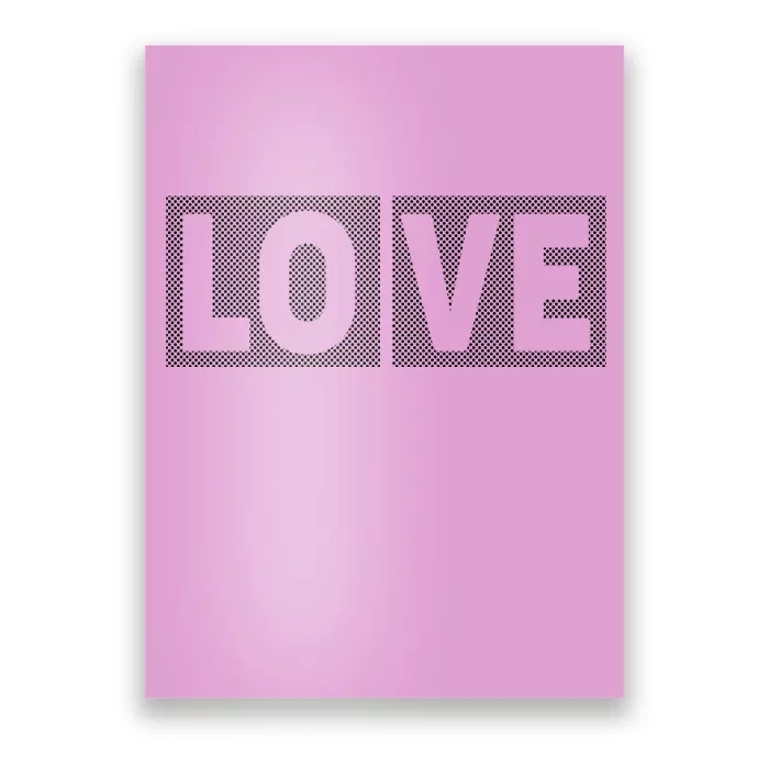 Love Dot Pattern Poster