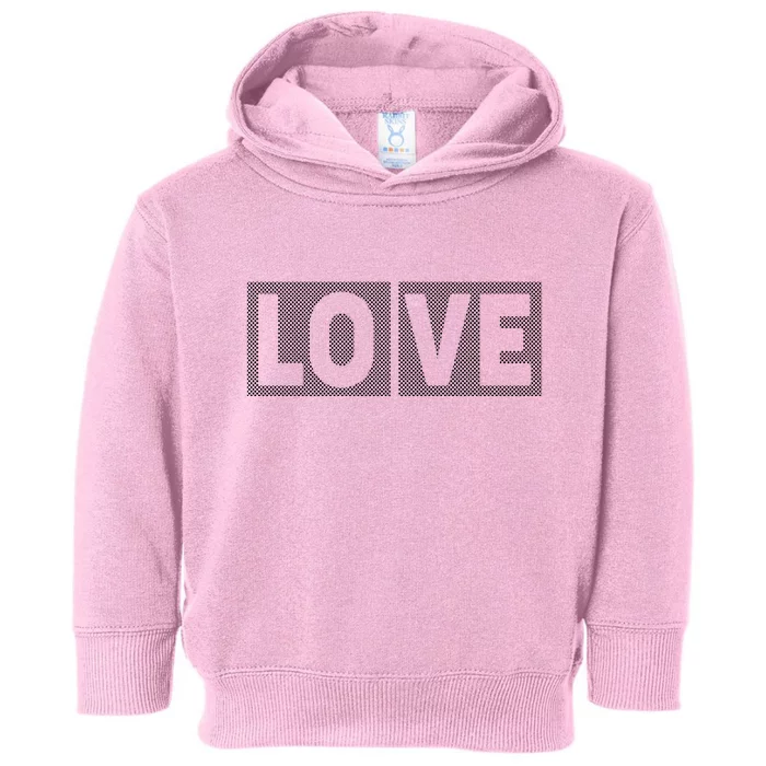 Love Dot Pattern Toddler Hoodie