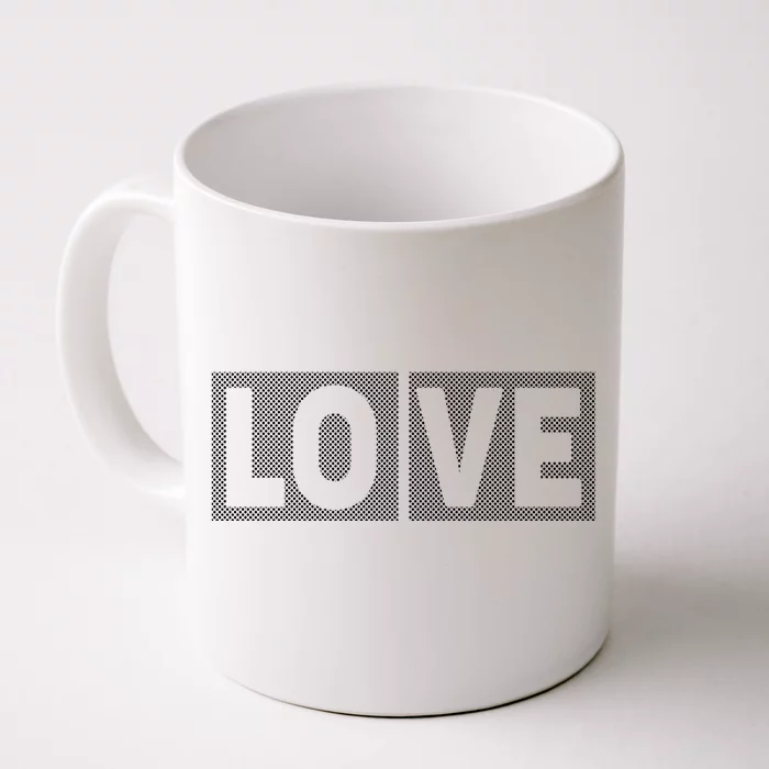 Love Dot Pattern Front & Back Coffee Mug