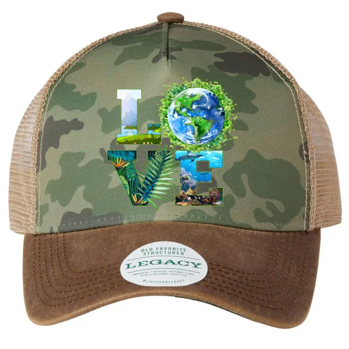 LOVE Earth Day Celebration Legacy Tie Dye Trucker Hat