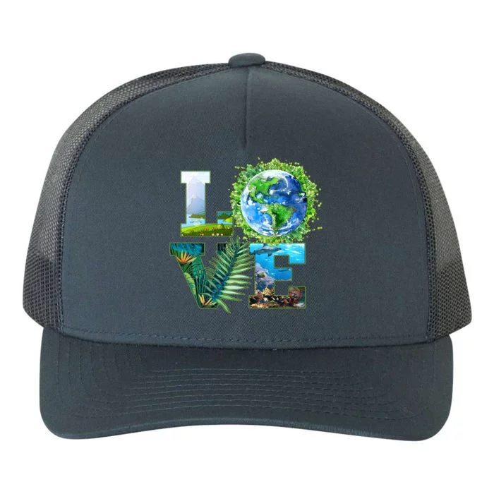 LOVE Earth Day Celebration Yupoong Adult 5-Panel Trucker Hat