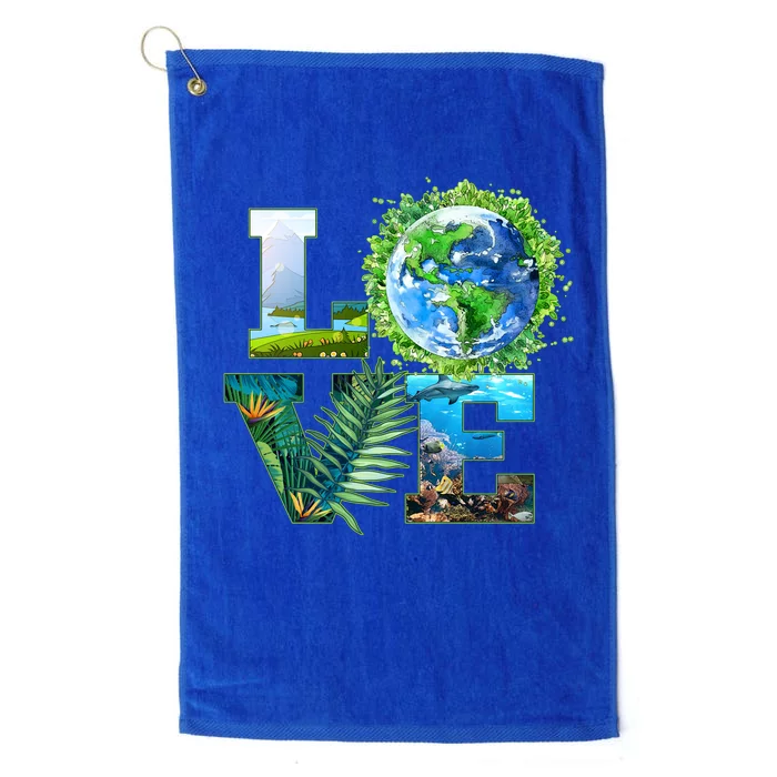 LOVE Earth Day Celebration Platinum Collection Golf Towel