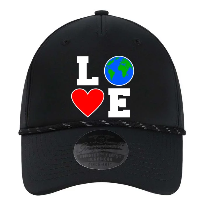 Love Earth Day Globe Heart Science Performance The Dyno Cap