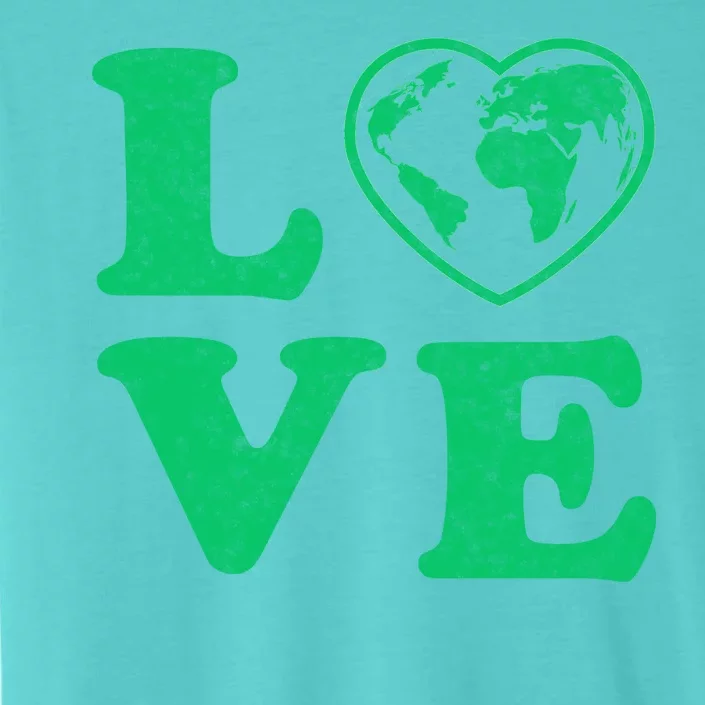 Love Earth Distressed Heart ChromaSoft Performance T-Shirt