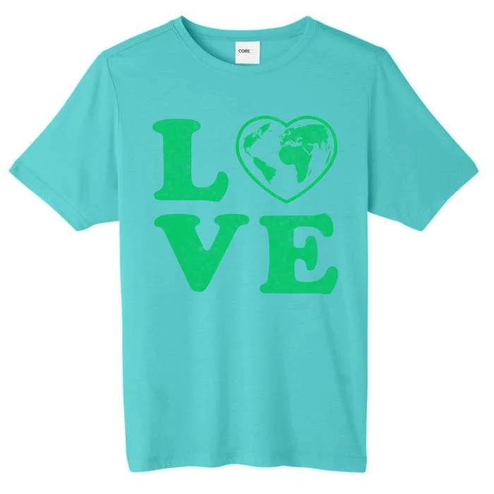 Love Earth Distressed Heart ChromaSoft Performance T-Shirt