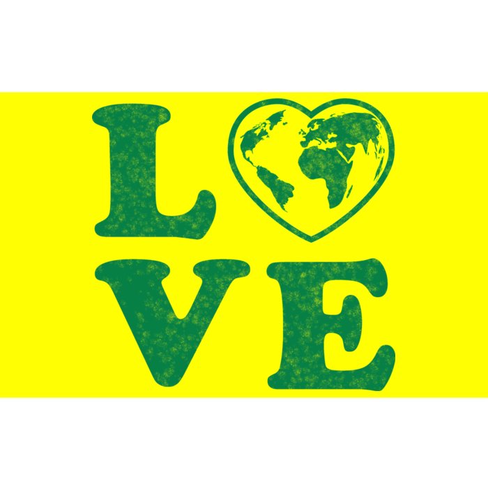 Love Earth Distressed Heart Bumper Sticker