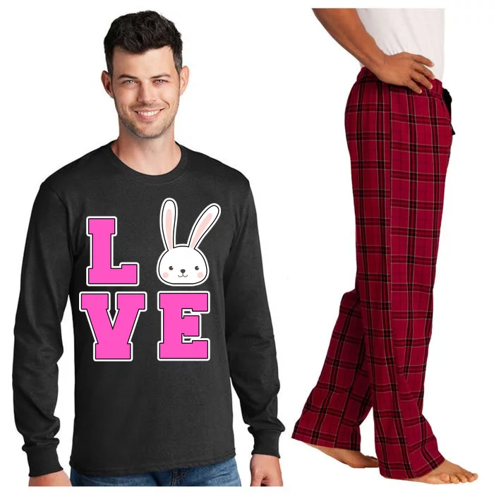 Love Easter Bunny Cute Long Sleeve Pajama Set