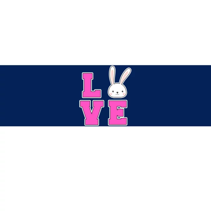 Love Easter Bunny Cute Bumper Sticker