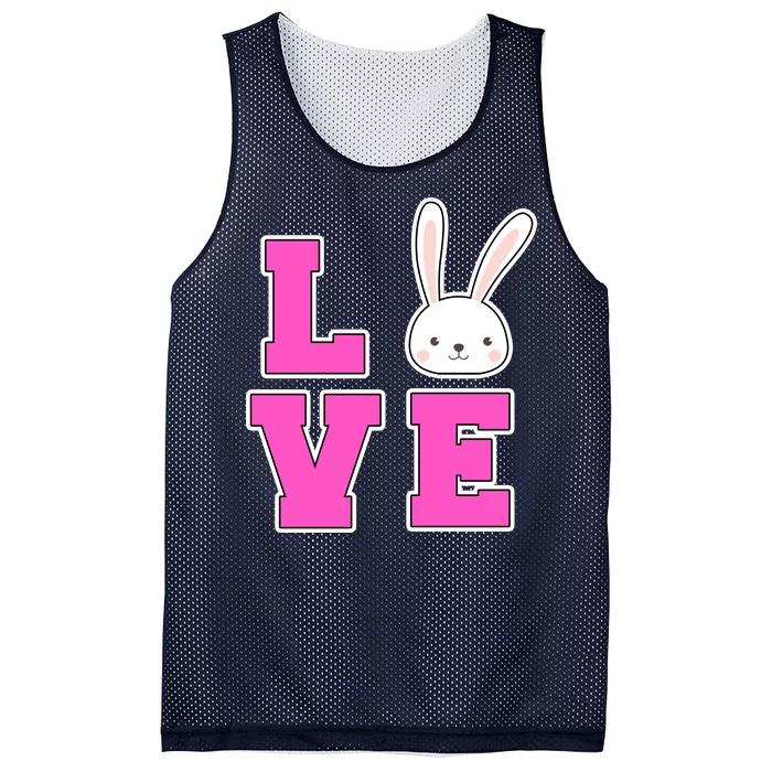 Love Easter Bunny Cute Mesh Reversible Basketball Jersey Tank