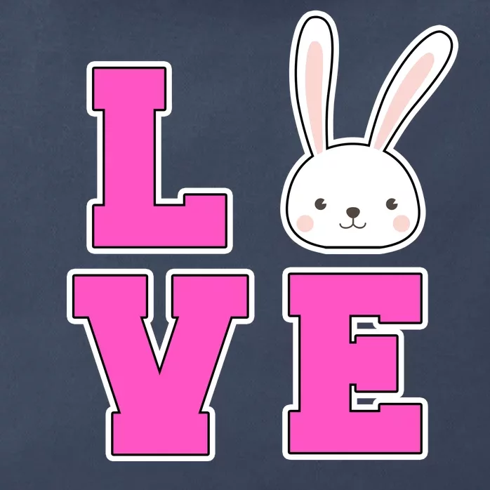 Love Easter Bunny Cute Zip Tote Bag