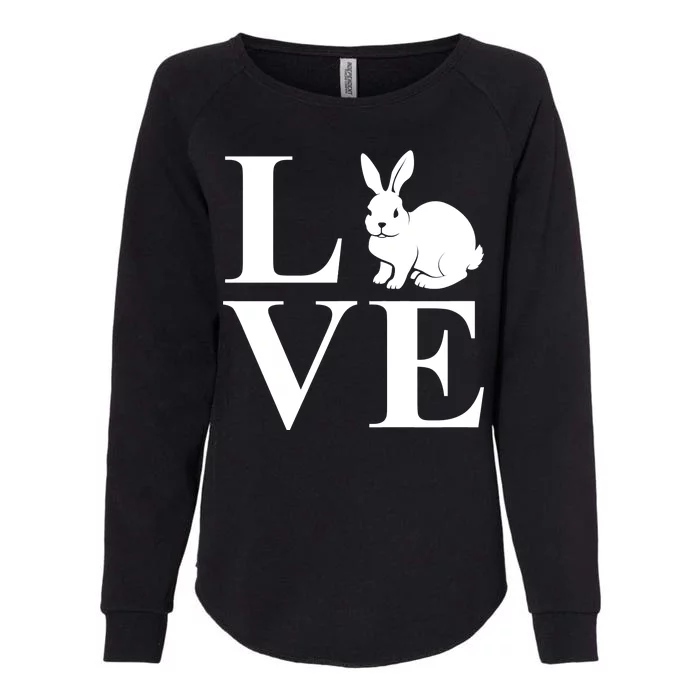 Love Easter Bunny Rabbit Womens California Wash Sweatshirt