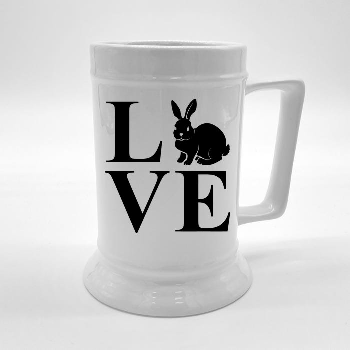 Love Easter Bunny Rabbit Front & Back Beer Stein