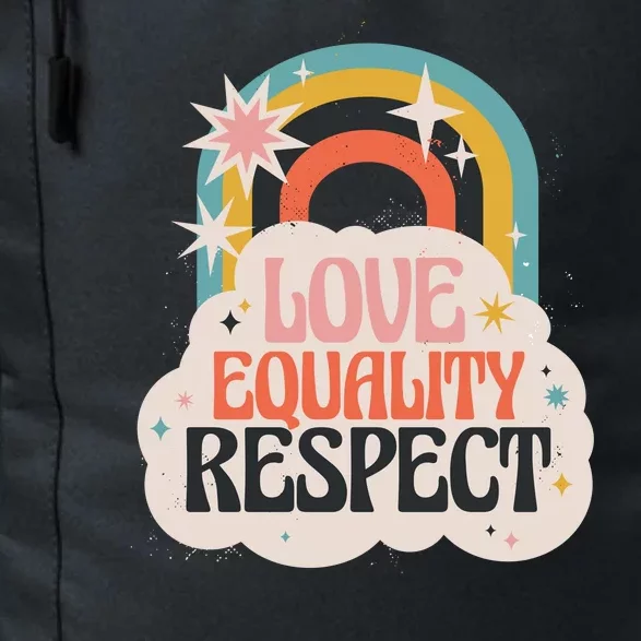 Love Equality Respect Rainbow Daily Commute Backpack