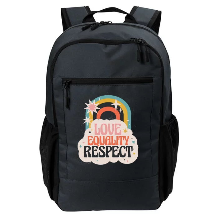 Love Equality Respect Rainbow Daily Commute Backpack