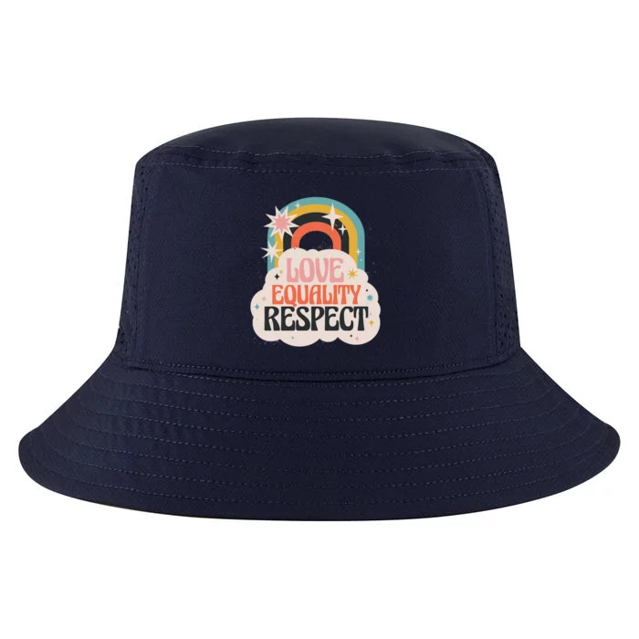 Love Equality Respect Rainbow Cool Comfort Performance Bucket Hat