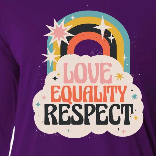 Love Equality Respect Rainbow Cooling Performance Long Sleeve Crew