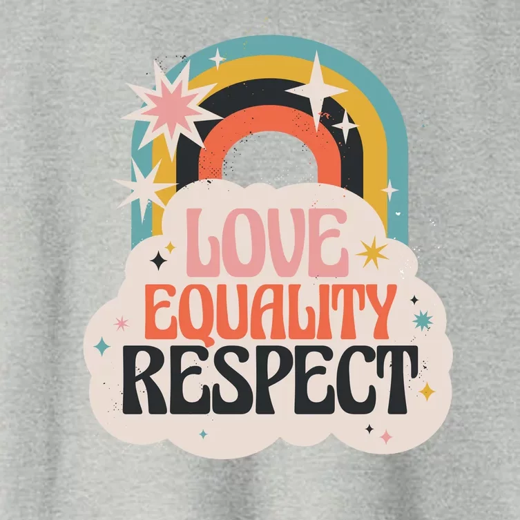 Love Equality Respect Rainbow Women's Crop Top Tee