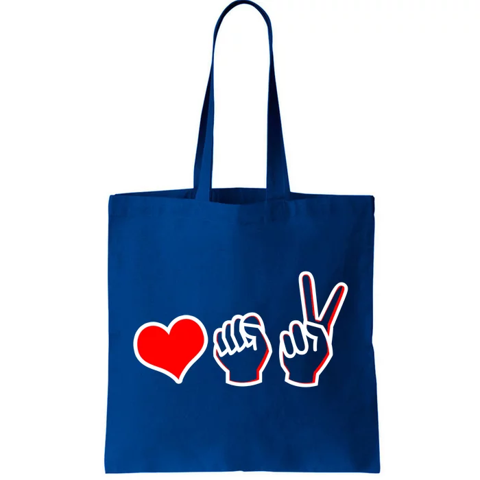 Love Fight Win Tote Bag