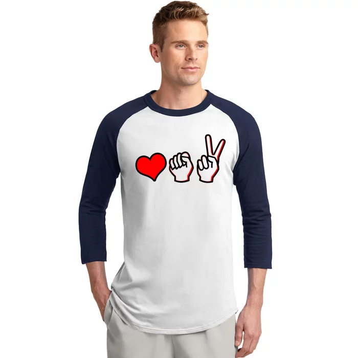 Love Fight Win Baseball Sleeve Shirt