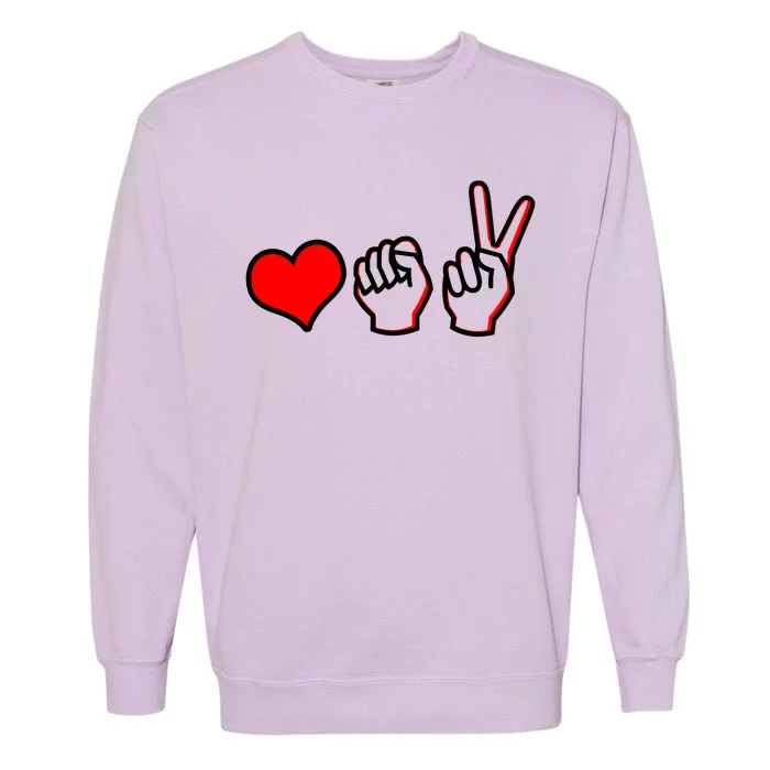 Love Fight Win Garment-Dyed Sweatshirt