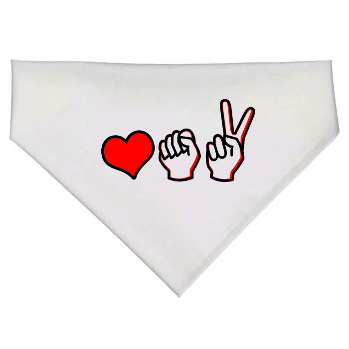 Love Fight Win USA-Made Doggie Bandana