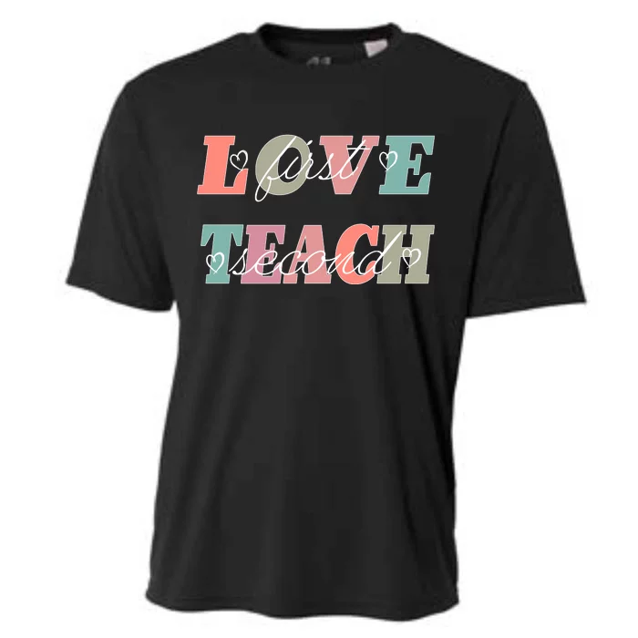 Love First Teach Second Cooling Performance Crew T-Shirt