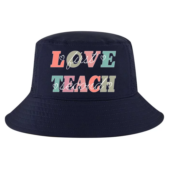 Love First Teach Second Cool Comfort Performance Bucket Hat