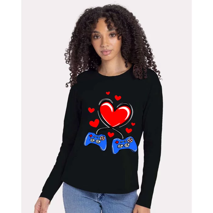 Love Gaming Video Games Funny Womens Cotton Relaxed Long Sleeve T-Shirt