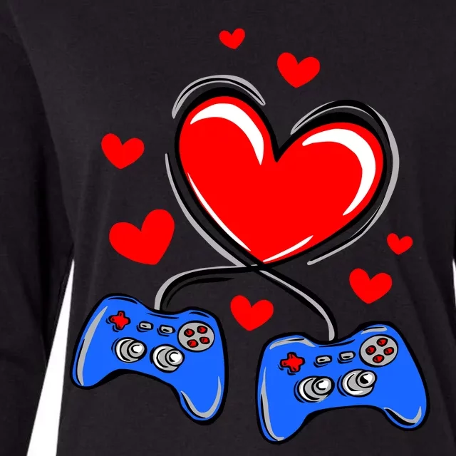 Love Gaming Video Games Funny Womens Cotton Relaxed Long Sleeve T-Shirt