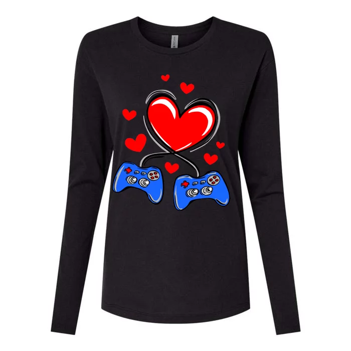 Love Gaming Video Games Funny Womens Cotton Relaxed Long Sleeve T-Shirt