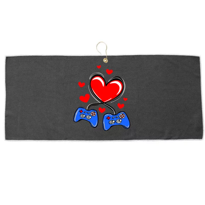 Love Gaming Video Games Funny Large Microfiber Waffle Golf Towel