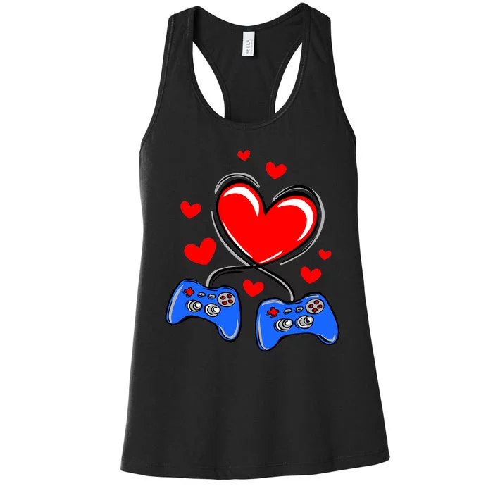 Love Gaming Video Games Funny Women's Racerback Tank