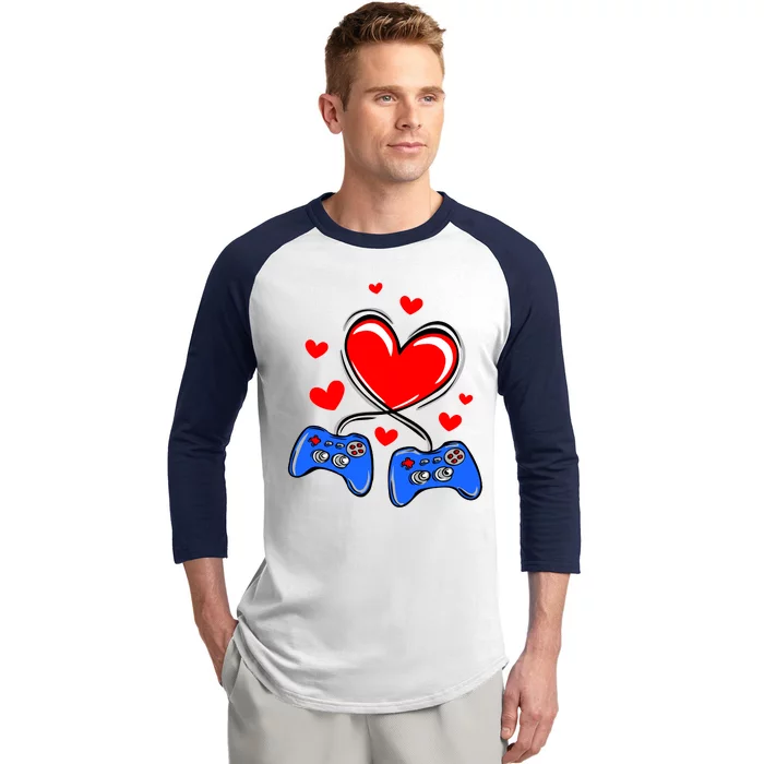 Love Gaming Video Games Funny Baseball Sleeve Shirt