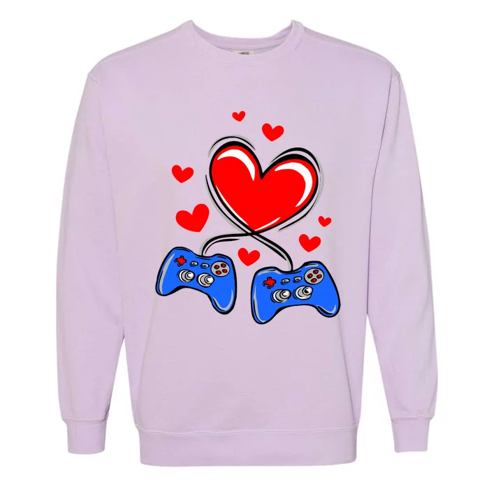 Love Gaming Video Games Funny Garment-Dyed Sweatshirt