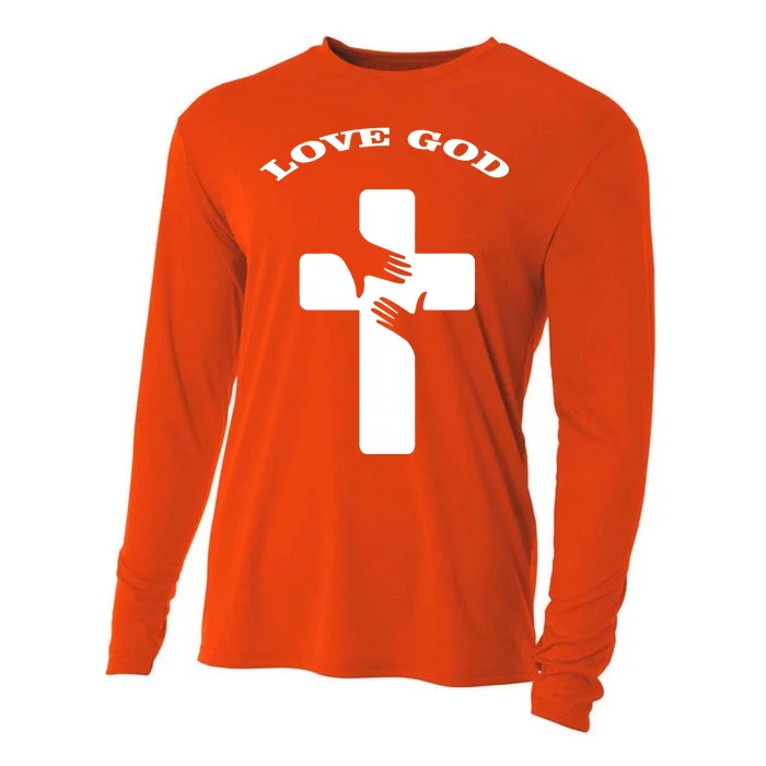 Love God Cross Cooling Performance Long Sleeve Crew