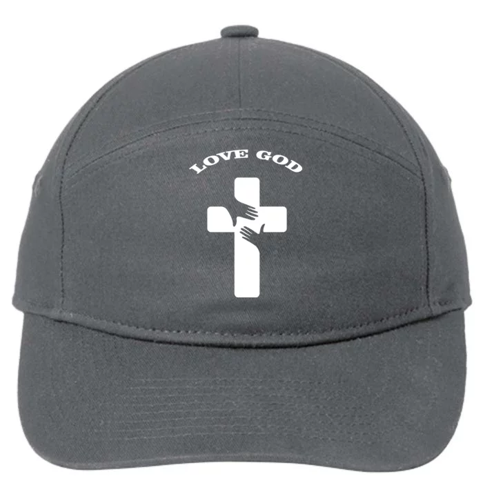 Love God Cross 7-Panel Snapback Hat