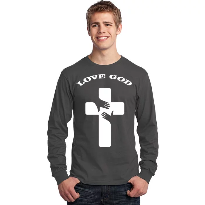 Love God Cross Tall Long Sleeve T-Shirt